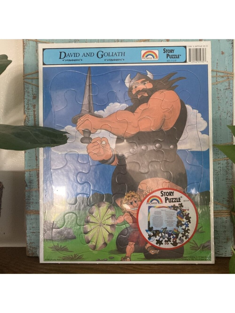 VTG 1996 Promise Story Puzzle Children’s Bible David and Goliath Puzzle Kids